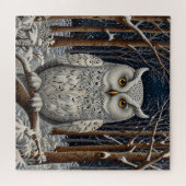 エレガント棒白樹林冬 ジグソーパズル (横)