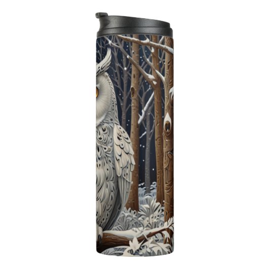 エレガント棒白樹林冬 タンブラー (回転右)