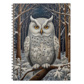 エレガント棒白樹林冬 ノートブック (正面)