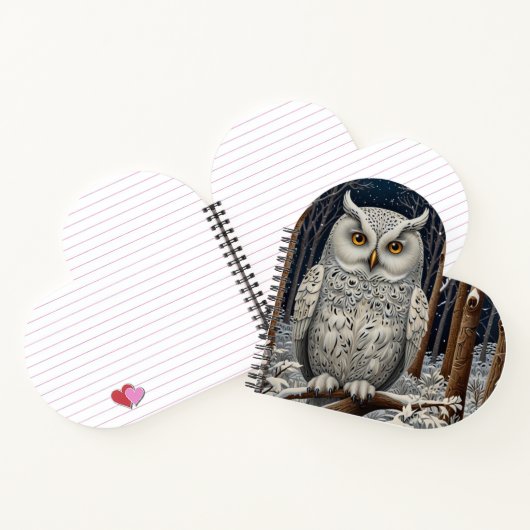 エレガント棒白樹林冬 ノートブック (内部)