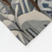 エレガント棒白樹林冬 フリースブランケット (角)