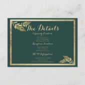 エレガント森の緑のゴールデンリーフ詳細カード エンクロージャーカード (正面)