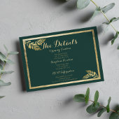 エレガント森の緑のゴールデンリーフ詳細カード エンクロージャーカード