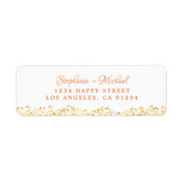 エレガント植物の秋の緑離れの ラベル