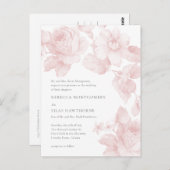 エレガント植物フローラ結婚の ポストカード (正面/裏面)