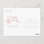 エレガント植物フローラ結婚の ポストカード (裏面)