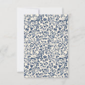 エレガント植物フローラ結婚サンキューカード サンキューカード (裏面)