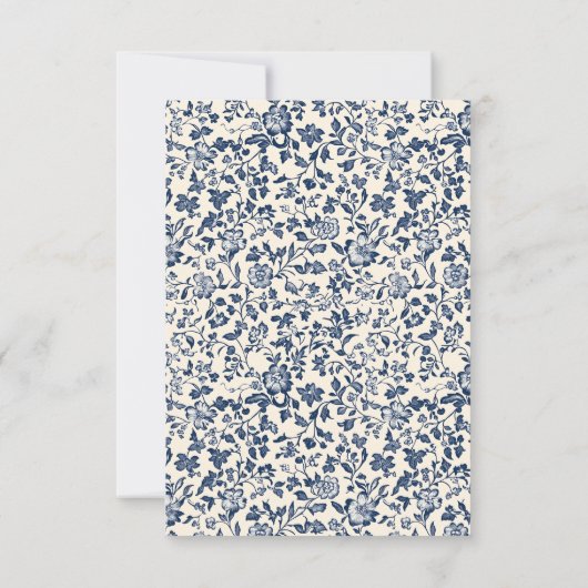 エレガント植物フローラ結婚サンキューカード サンキューカード (裏面)