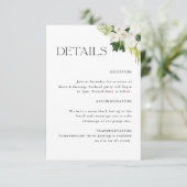 エレガント植物フローラ結婚詳細 エンクロージャーカード (スタンド正面)