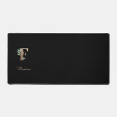 エレガント植物単行文字F デスクマット (正面)