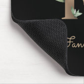 エレガント植物単行文字F マウスパッド (コーナー)