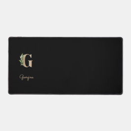 エレガント植物単行文字G デスクマット