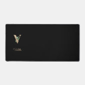 エレガント植物単行文字V デスクマット (正面)