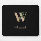 エレガント植物単行文字W マウスパッド (正面)