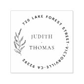 エレガント植物名結婚差出人住所 セルフインキングスタンプ (デザイン)