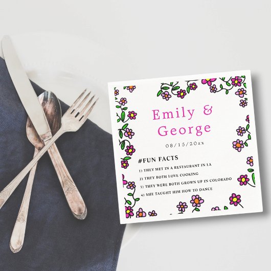 エレガント植物園花フローラ結婚ズ スタンダードカクテルナプキン