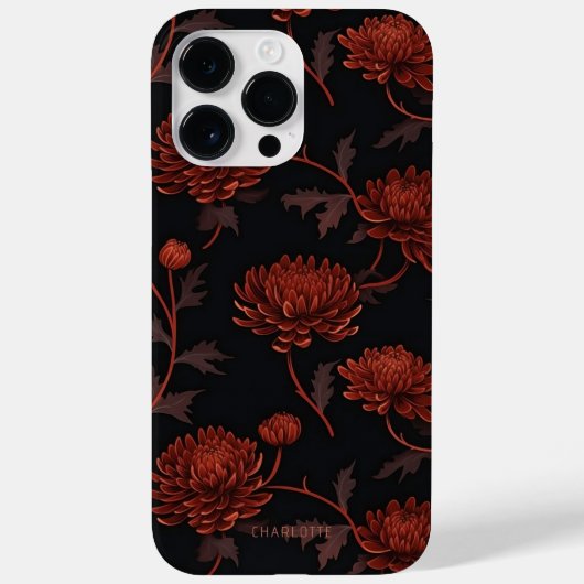 エレガント植物性フローラパーソナライズされた名 Case-Mate iPhoneケース (裏面)
