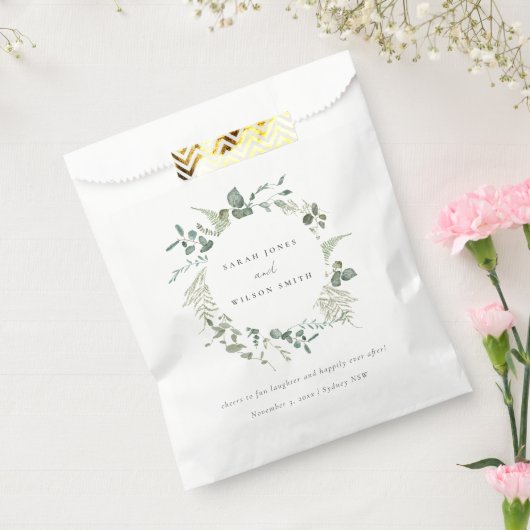 エレガント植物性ユーカリ水の色結婚の フェイバーバッグ (封をした状態)