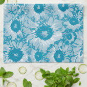 エレガント植物模様 キッチンタオル (折り畳み)