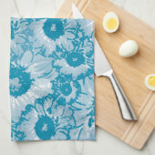 エレガント植物模様 キッチンタオル (四つ折り)