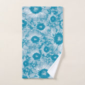 エレガント植物模様 バスタオルセット (ハンドタオル)