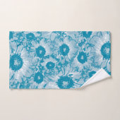 エレガント植物模様 バスタオルセット (ハンドタオル)