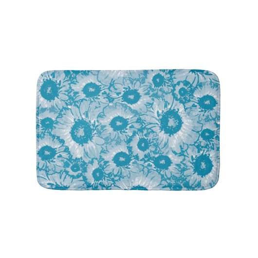 エレガント植物模様 バスマット (正面)