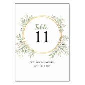 エレガント植物樹木表結婚数 テーブルナンバー (裏面)