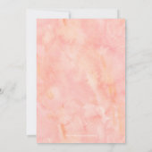 エレガント植物水彩フローラ結婚ズ 招待状 (裏面)