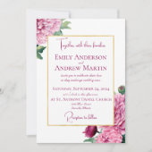 エレガント植物菊結婚病 招待状 (正面)