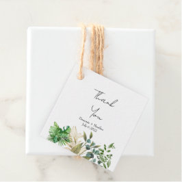 エレガント植物葉 フェイバータグ