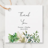 エレガント植物葉 フェイバータグ (正面)