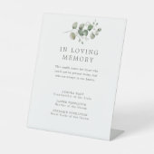 エレガント植物記念結婚碑 台座サイン (正面)