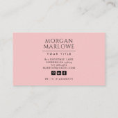 エレガント植物野草植物学フローラ 名刺 (裏面)