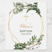 エレガント植物黄金バプテスマ ワインラベル (シングルラベル)