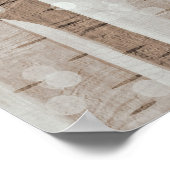 エレガント樺の木ツリーズフォレストアクリル工芸品 | ポスター (角)