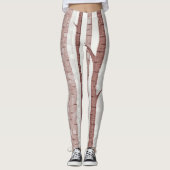 エレガント樺の木ツリーズフォレストアクリル工芸品 | レギンス (正面)