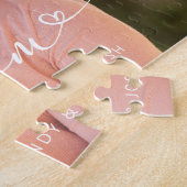 エレガント母のスクリプトオーバーレイ母の日の写真 ジグソーパズル (側面)