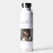 エレガント母の日の写真カスタムコラージュ ウォーターボトル (左面)