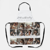 エレガント母の日の写真カスタムコラージュ エプロン (正面)