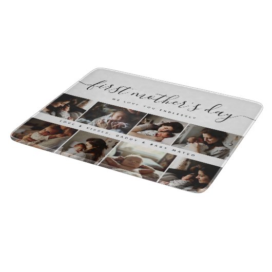 エレガント母の日の写真カスタムコラージュ カッティングボード