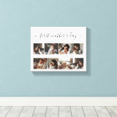 エレガント母の日の写真カスタムコラージュ キャンバスプリント (インサイチュ (ウッドフロア))