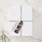 エレガント母の日の写真カスタムコラージュ ギフトタグ (より糸付き)