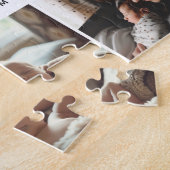 エレガント母の日の写真カスタムコラージュ ジグソーパズル (側面)