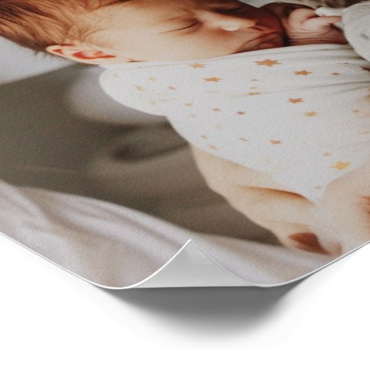 エレガント母の日の写真カスタムコラージュ ポスター (角)