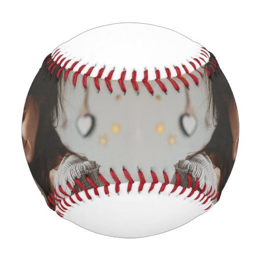 エレガント母の日の写真カスタムコラージュ 野球ボール (正面)