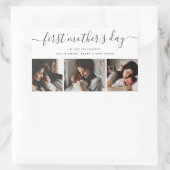 エレガント母の日の写真カスタムコラージュ 長方形シール (バッグ)