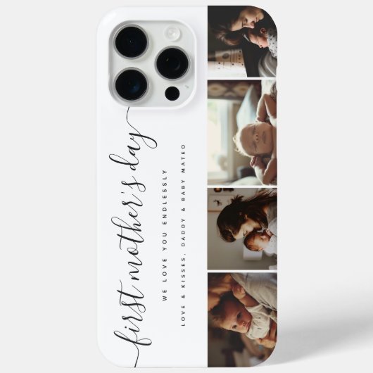 エレガント母の日の写真カスタムコラージュ Case-Mate iPhoneケース (裏面)