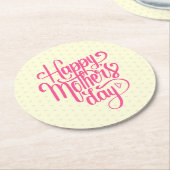エレガント母の日 |コースター ラウンドペーパーコースター (アングル)