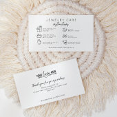 エレガント気にジュエリー指示 エンクロージャーカード